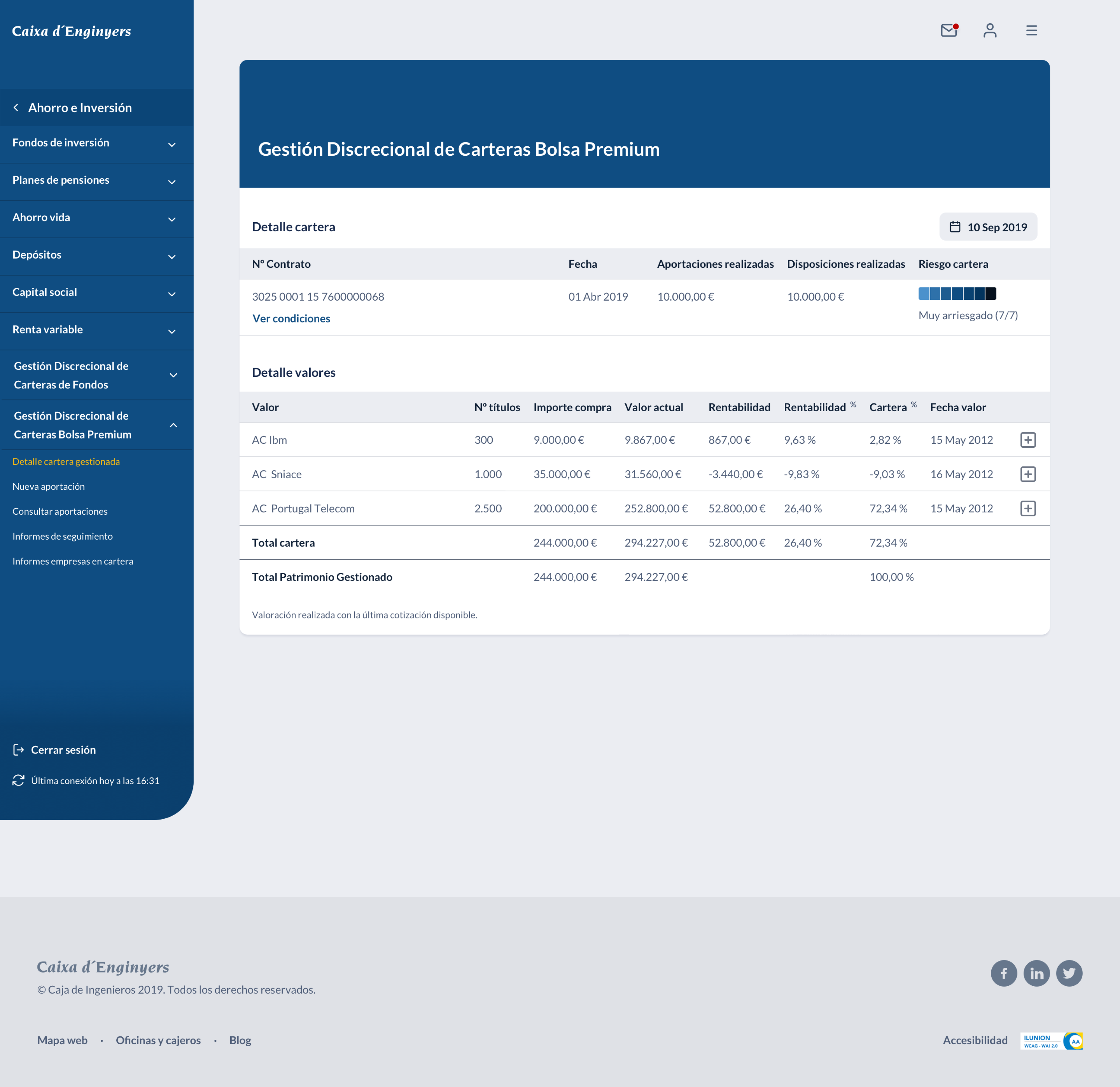 Desktop banking screen 4 of 8
