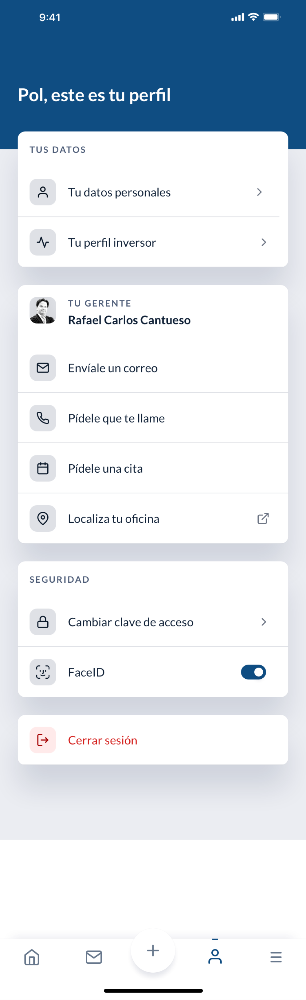 Mobile banking screen 11 of 12